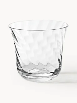 Vasos de agua soplados Swirl, 4 uds.