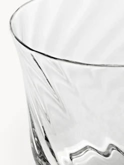 Vasos de agua soplados Swirl, 4 uds.