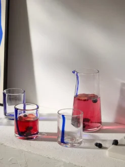 Vasos de agua soplados Taha, 4 uds.
