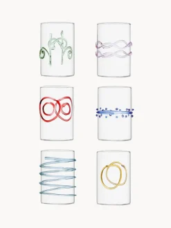 Vasos de chupito artesanales Deco' Arlecchino, 6 uds.