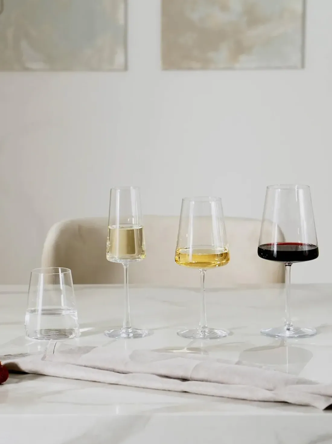 Vasos de cristal en forma de cono Power, 6 uds.