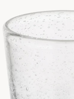 Vasos de vidrio soplado con burbujas Bubble, 4 uds.