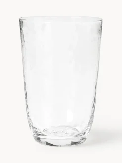Vasos de vidrio soplado Hammered, 4 uds.