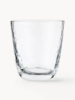 Vasos de vidrio soplado Hammered, 4 uds.
