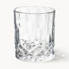 Vasos old fashioned con relieve de cristal George, 4 uds.