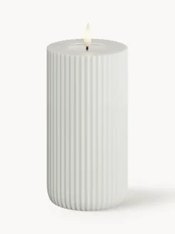 Vela LED artesanal Solid Stripe, 15 cm