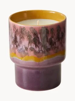 Vela perfumada artesanal 70's (rosas, sándalo y cedro)