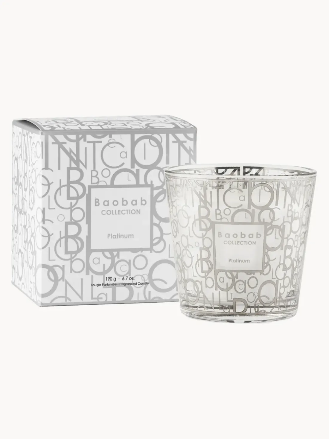 Vela perfumada My First Baobab Platinum (ámbar, nuez moscada y vetiver)