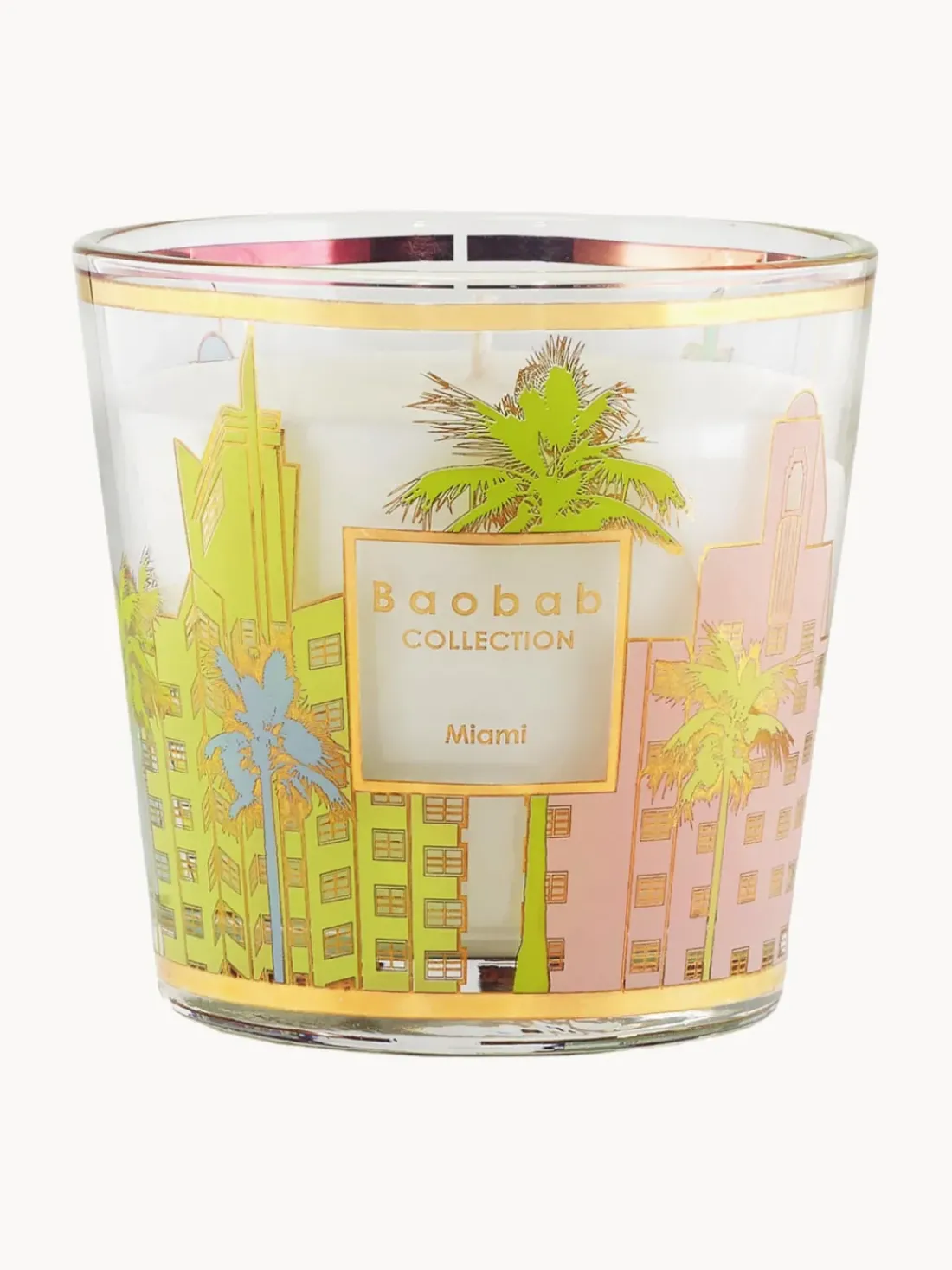 Vela perfumada My First Baobab Miami (flor de sal, pino marítimo y ciprés), 250 ml