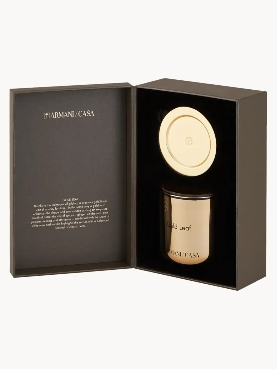 Vela perfumada Pegaso Gold Leaf (jengibre, cardamomo y pimienta rosa)