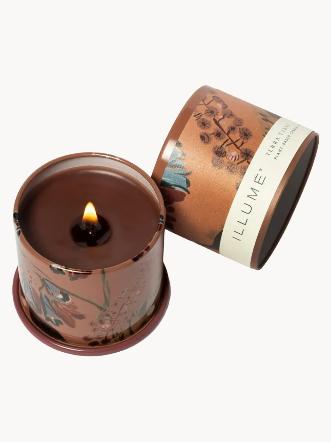 Vela perfumada Vanity Tin (almizcle de cachemira, hoja de tabaco y naranja)