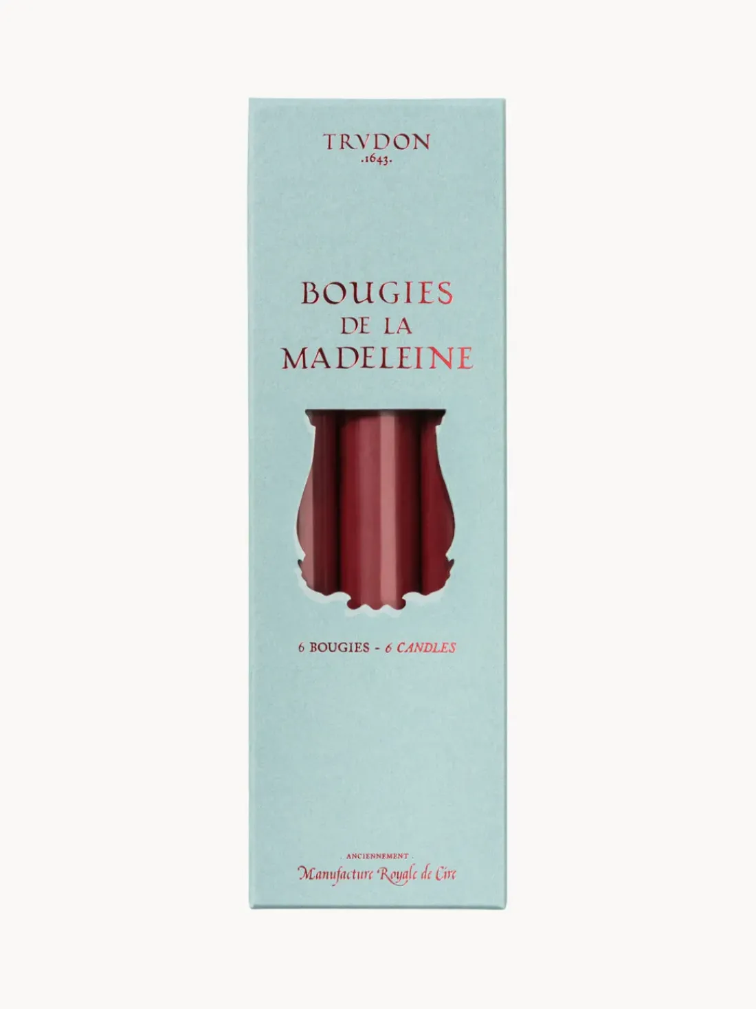 Velas artesanales Madeleine, 6 uds.