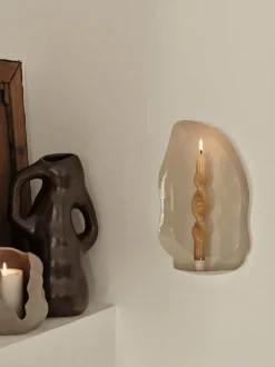 Velas cónicas artesanales Twist, 2 uds.