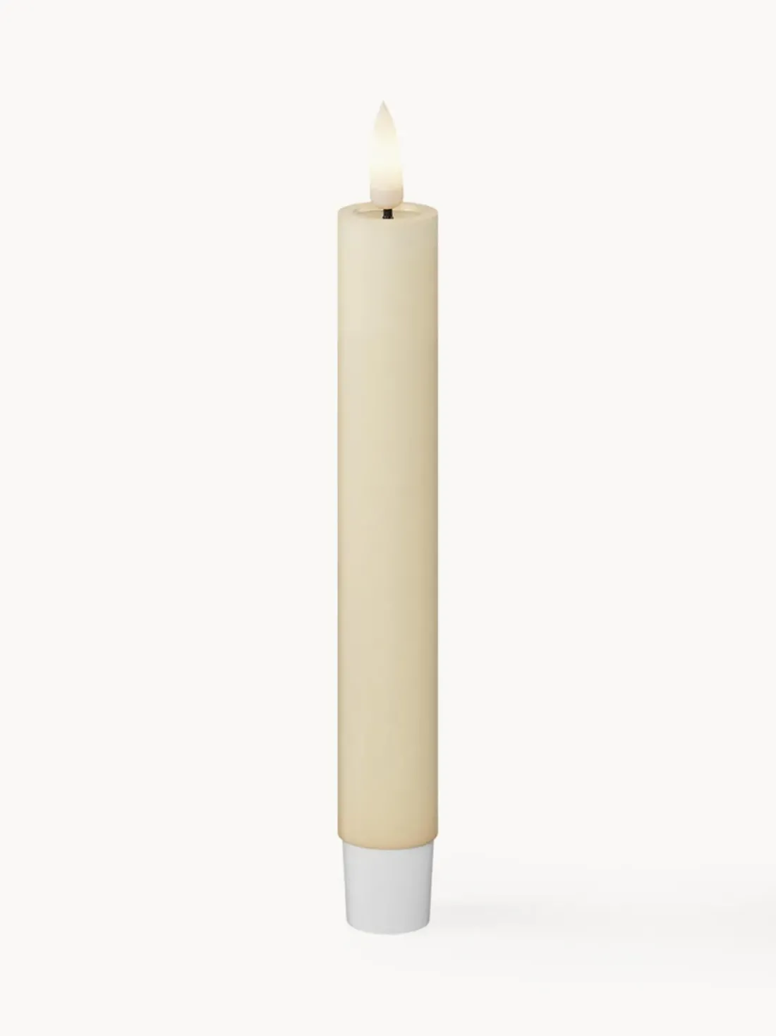 Velas cónicas LED artesanales Real Flame, 15 cm, 2 uds.
