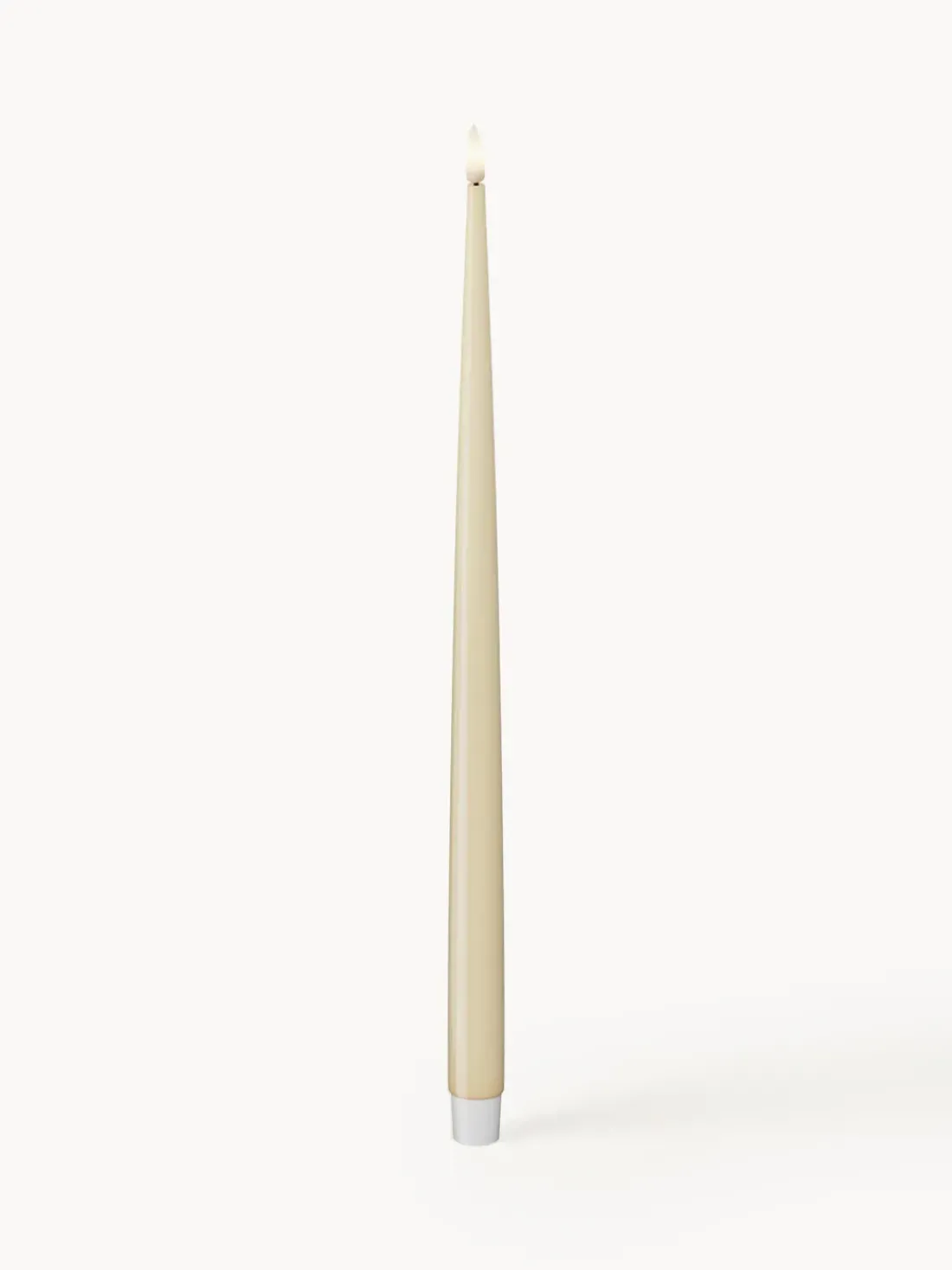 Velas cónicas LED artesanales Real Flame, 38 cm, 2 uds.