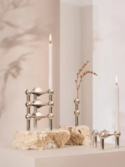 Velas cónicas Stoff Nagel, 12 uds.