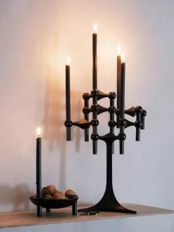 Velas cónicas Stoff Nagel, 12 uds.