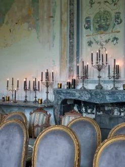 Velas para cena artesanales Madeleine, 6 uds.