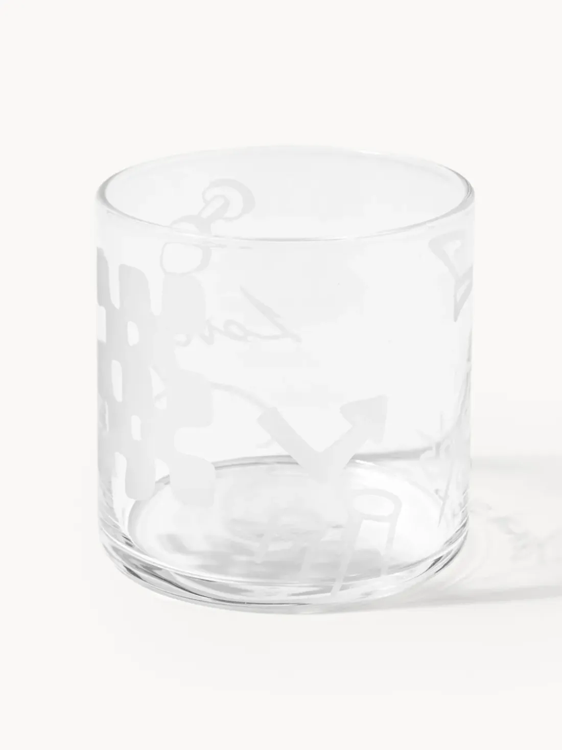 Westwing | Crosby Studios, vasos altos artesanales Cristal, 2 uds.