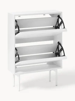 Zapatero de madera con compartimentos plegables Elona