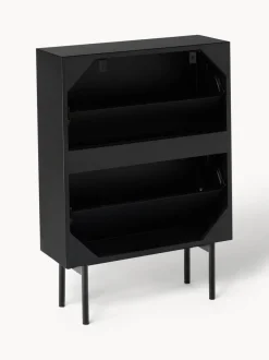 Zapatero de madera con compartimentos plegables Elona
