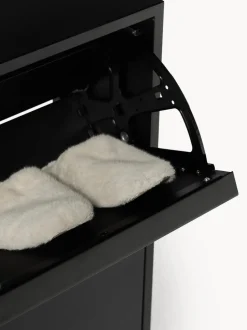 Zapatero de madera con compartimentos plegables Elona