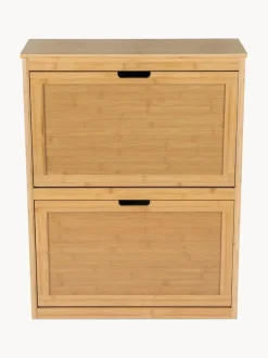 Zapatero de pared de madera de bambú Kedar